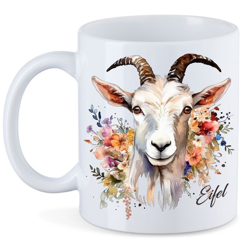 Keramiktasse Eifel - Ziege