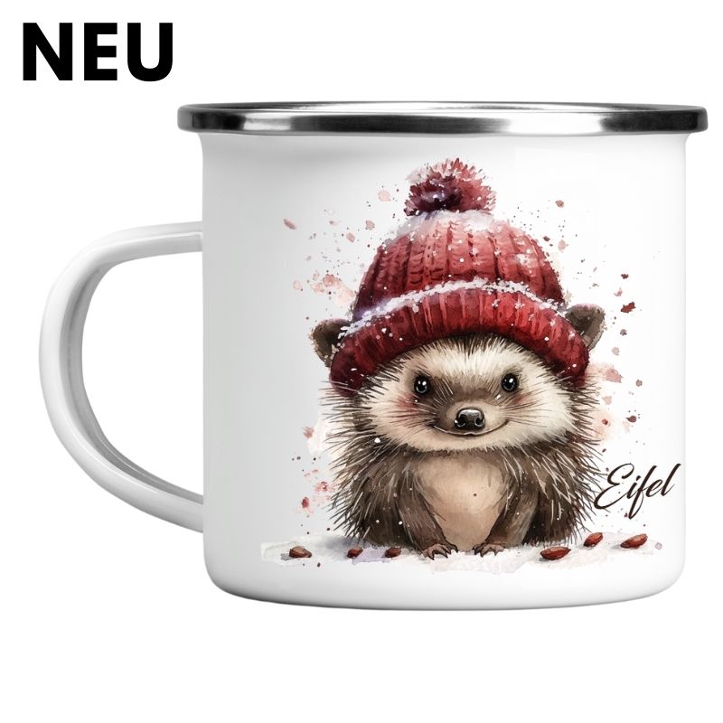 Emailletasse Eifel - Winterigel