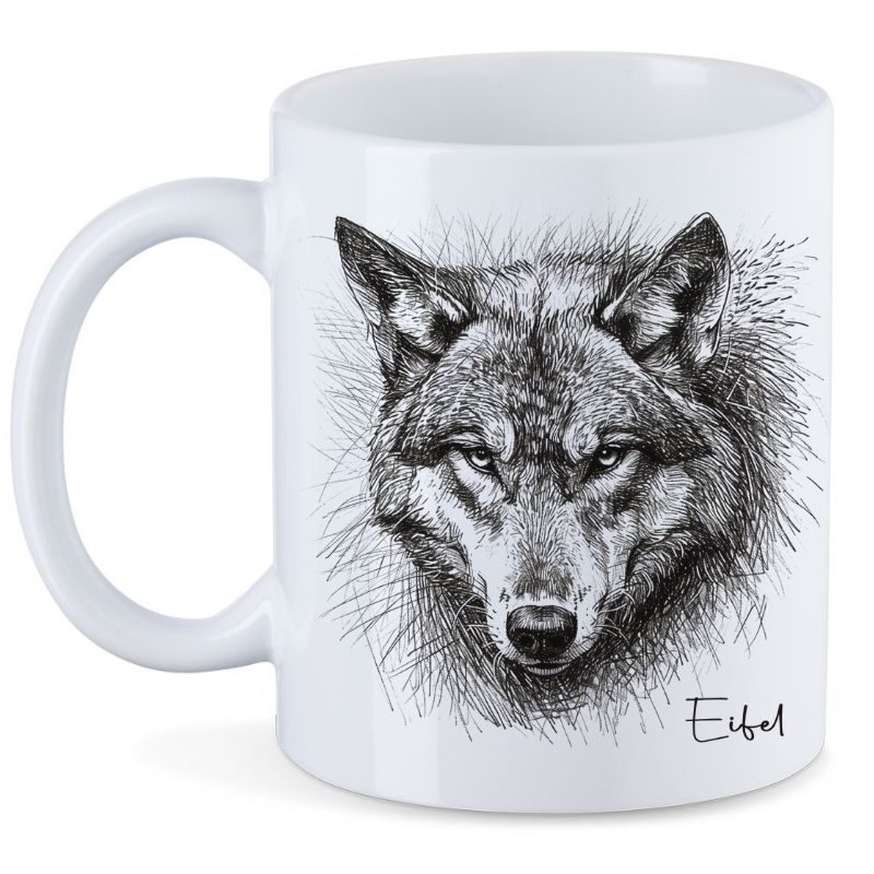 Keramiktasse Eifel - Wolf