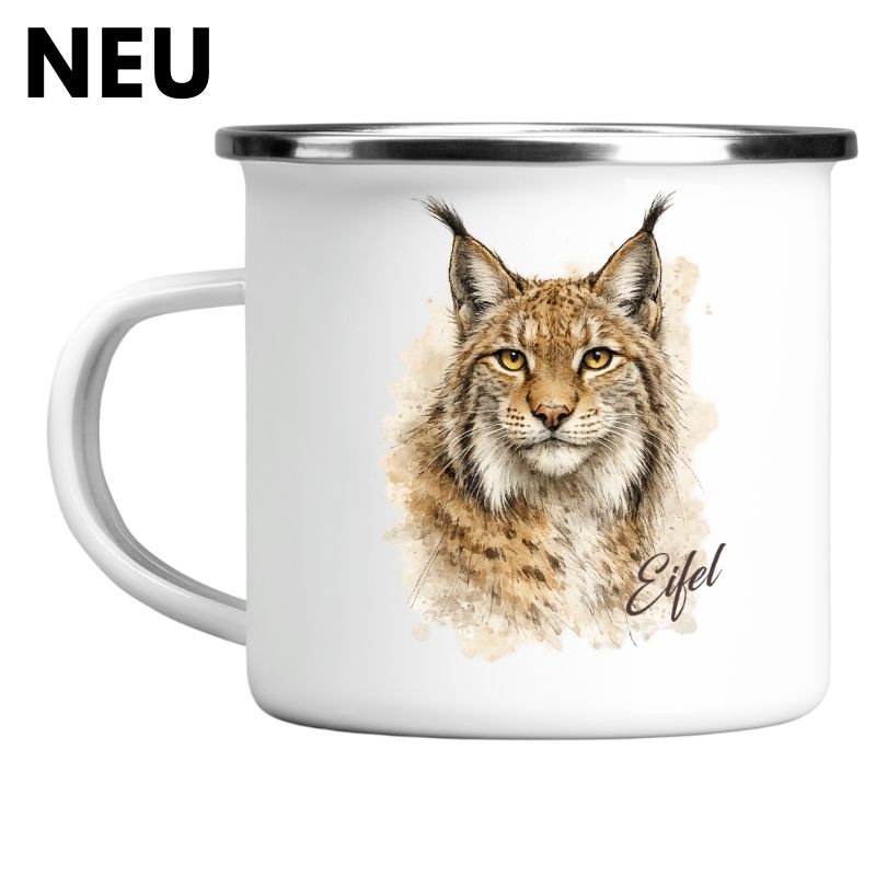 Emailletasse Eifel - Luchs