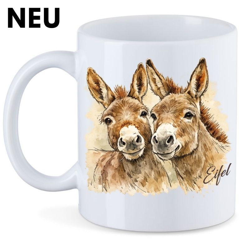 Keramiktasse Eifel - Esel