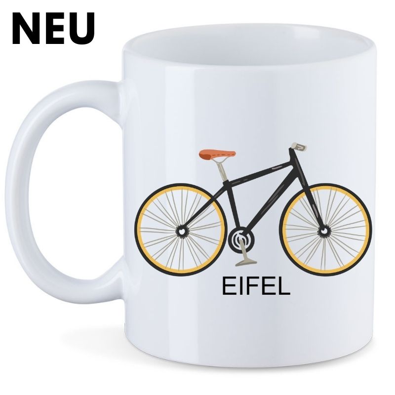 Keramiktasse Eifel - Fahrrad