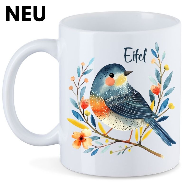 Keramiktasse Eifel - Vogel
